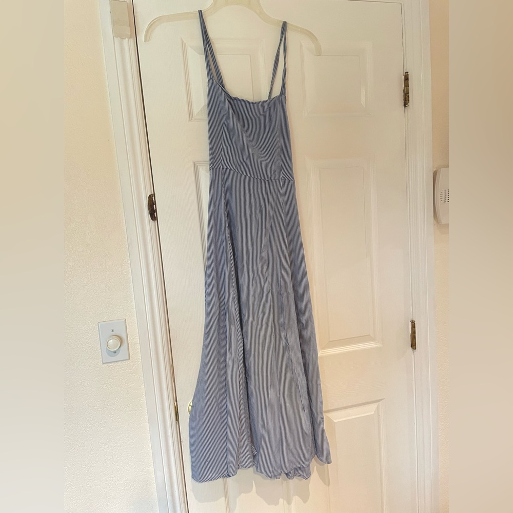 Blue Silence and Noise MIDI Dress